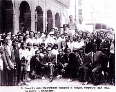 Renkontiĝo inter francaj kaj hispanaj esperantistoj, Pamplono (aŭgusto 1933)