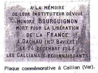 Memoriga plato en Callian (Var)